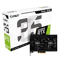 Видеокарта Palit PCI-E 4.0 PA-RTX3050 DUAL NVIDIA GeForce RTX 3050 8192Mb 128 GDDR6 1552/14000 HDMIx1 DPx3