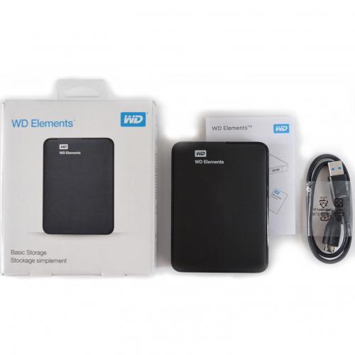 Накопитель WD WDBU6Y0020BBK-WESN Elements Portable 2Tb Black EXT (RTL) 2.5" USB3.0 - фото 1 - id-p214272781