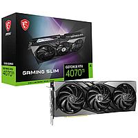 Видеокарта 12Gb PCI-E GDDR6X MSI RTX 4070 Ti GAMING SLIM 12G (RTL) HDMI+3xDP GeForce RTX4070Ti