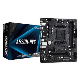 Материнская плата ASRock A520M-HVS Soc-AM4 (A520) 1xPCI-Ex16 1xPCI-Ex1 1xUltra M.2 2xDDR4 4733+Mhz VGA+HDMI