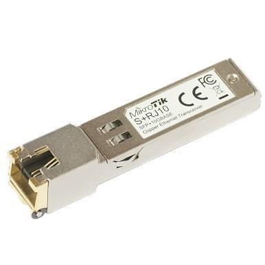 MikroTik S+RJ10 Модуль SFP+ 10/100/1000M/2.5G/5G/10G - фото 1 - id-p211089974