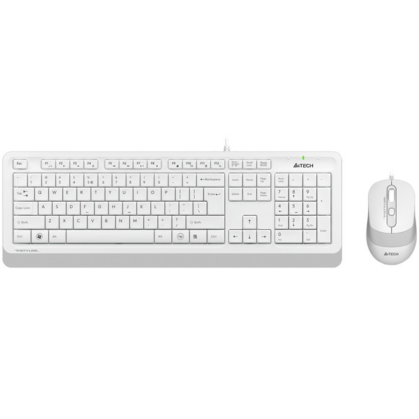 Клавиатура + мышь A4Tech Fstyler F1010 (белый/серый) - фото 1 - id-p220173839