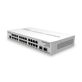 Коммутатор MikroTik Cloud Router Switch 326-24G-2S+IN with 800 MHz CPU, 512MB RAM, 24xGigabit LAN, 2xSFP+