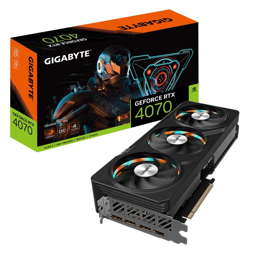 Видеокарта 12Gb PCI-E GDDR6X GIGABYTE GV-N4070GAMING OC-12GD Rev1.0 (RTL) HDMI+3xDP GeForce RTX4070 - фото 1 - id-p214272852