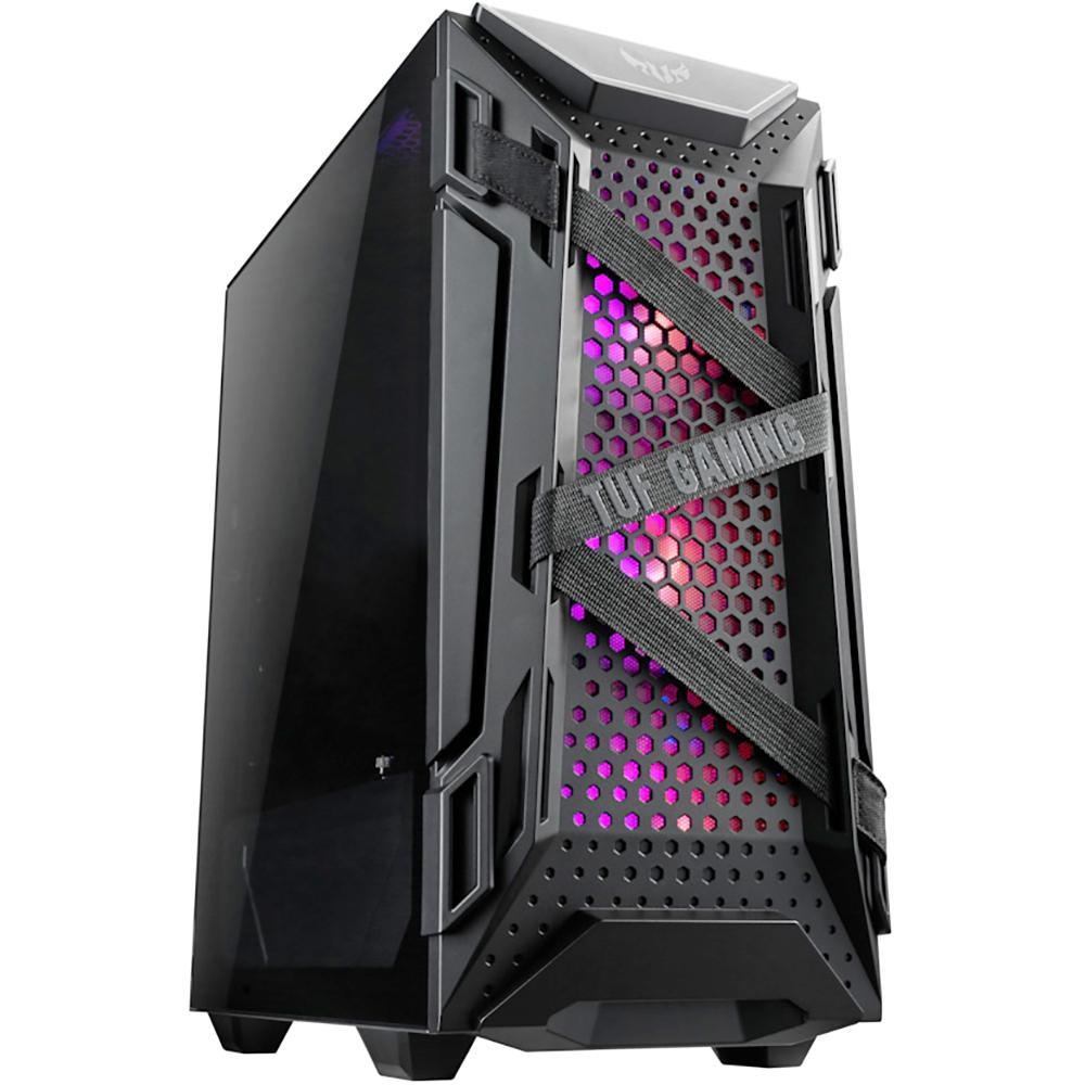 Корпус для пк ASUS TUF GAMING GT301 mid-tower compact case with tempered glass side panel, honeycomb front - фото 1 - id-p219836268