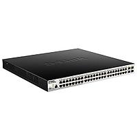 D-Link DGS-1210-52MPP/ME/B3A PROJ Управляемый коммутатор 2 уровня с 48 портами 10/100/1000Base-T и 4 портами