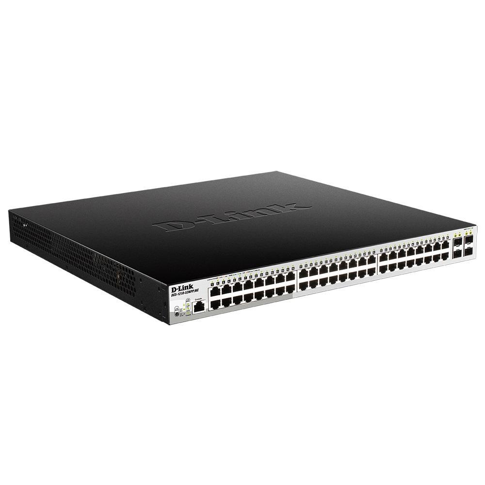 D-Link DGS-1210-52MPP/ME/B3A PROJ Управляемый коммутатор 2 уровня с 48 портами 10/100/1000Base-T и 4 портами - фото 1 - id-p212719018