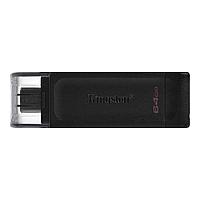 Флеш Диск Kingston 64Gb DataTraveler 70 Type-C DT70/64Gb USB3.2 черный