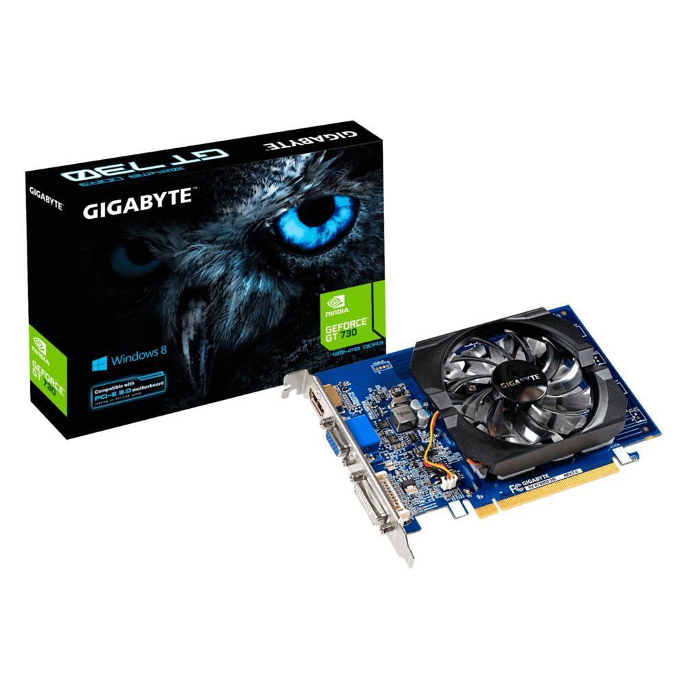 Видеокарта Gigabyte PCI-E nVidia GeForce GT730 2Gb (64bit/DDR3/VGA/DVI/HDMI/RTL) (GV-N730D3-2GI 3.0) - фото 1 - id-p218295027