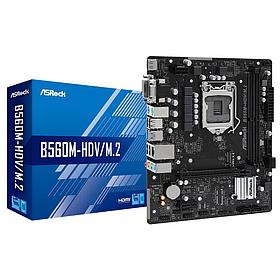 Материнская плата ASROCK B560M-HDV/M.2, LGA1200, B560, 2*DDR4, HDMI+DVI+D-Sub, 4xSATA3 6.0, M.2 Socket,2xUSB