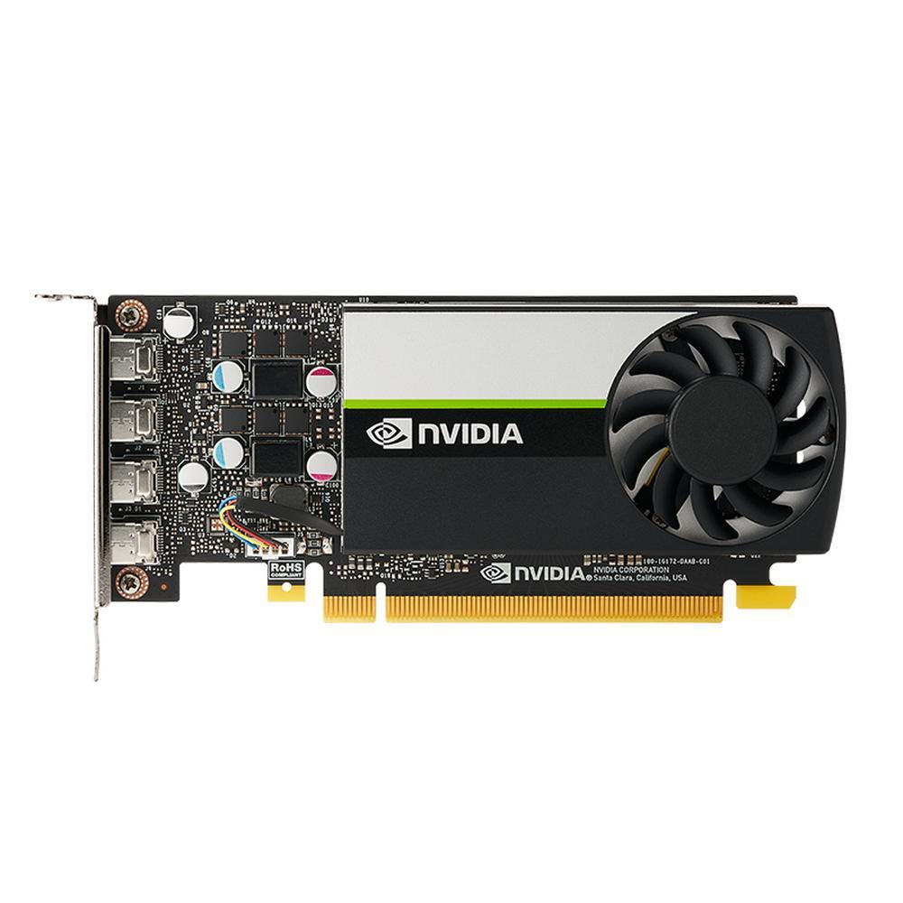 Видеокарта PNY. VGA PNY NVIDIA QUADRO VCNT1000-BLK, 4 GB GDDR6/128 bit, PCI Express 4.0 x16, 4x mDP - фото 1 - id-p212702057