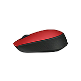 Мышь Logitech "Mouse M171", беспроводная, 1000 dpi, 3 кнопки, красный, фото 5