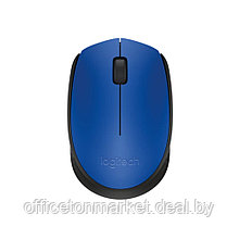 Мышь Logitech "Mouse M171", беспроводная, 1000 dpi, 3 кнопки, синий