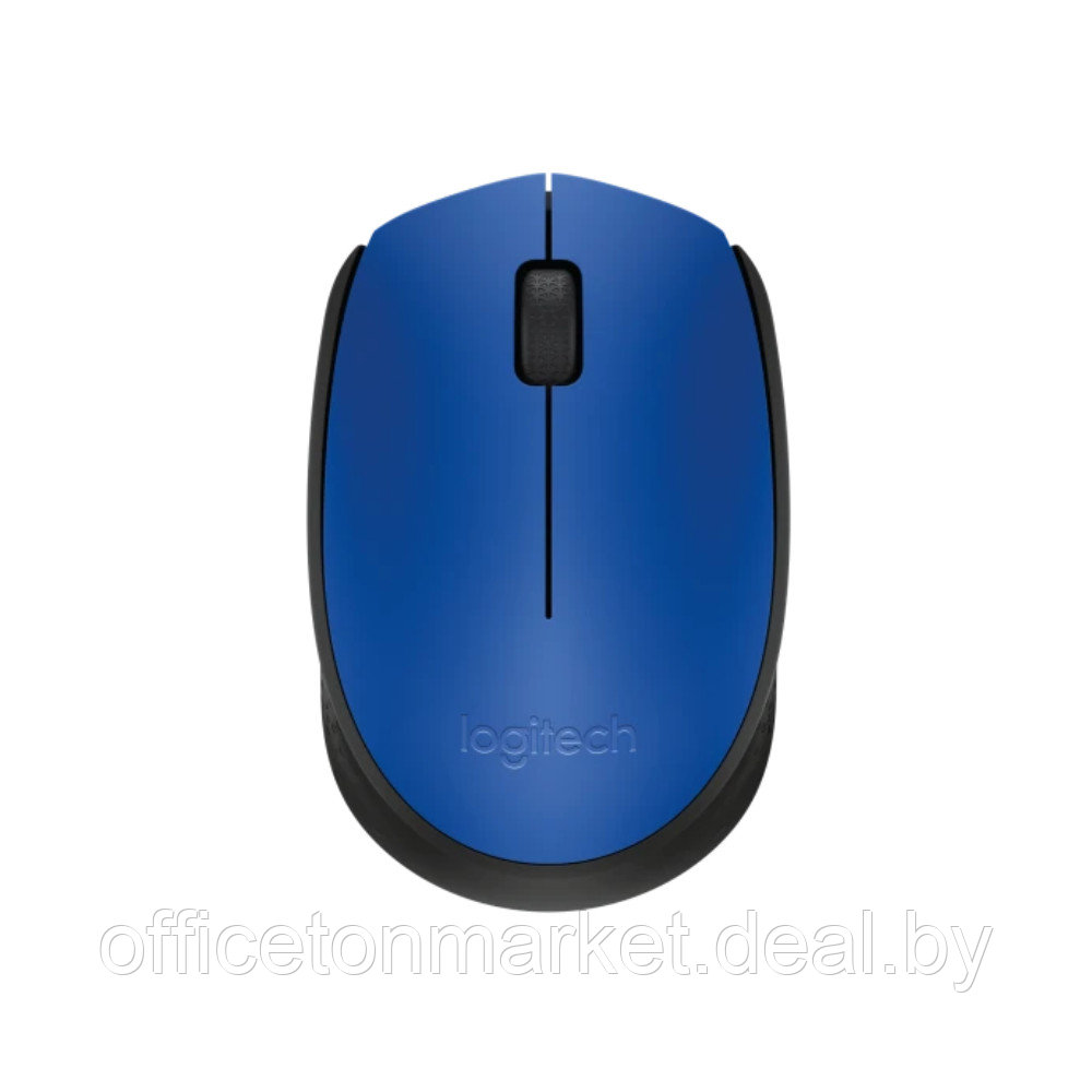 Мышь Logitech "Mouse M171", беспроводная, 1000 dpi, 3 кнопки, синий - фото 1 - id-p213201003