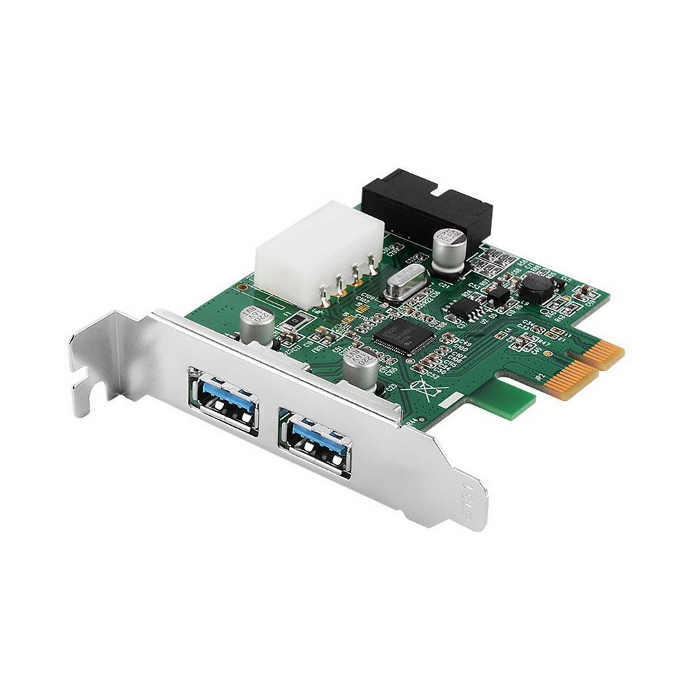 Контроллер Orient VA-3U2219PELP (OEM) PCI-Ex1, USB3.0, 2 port-ext, 19 pin port-int - фото 1 - id-p212703169