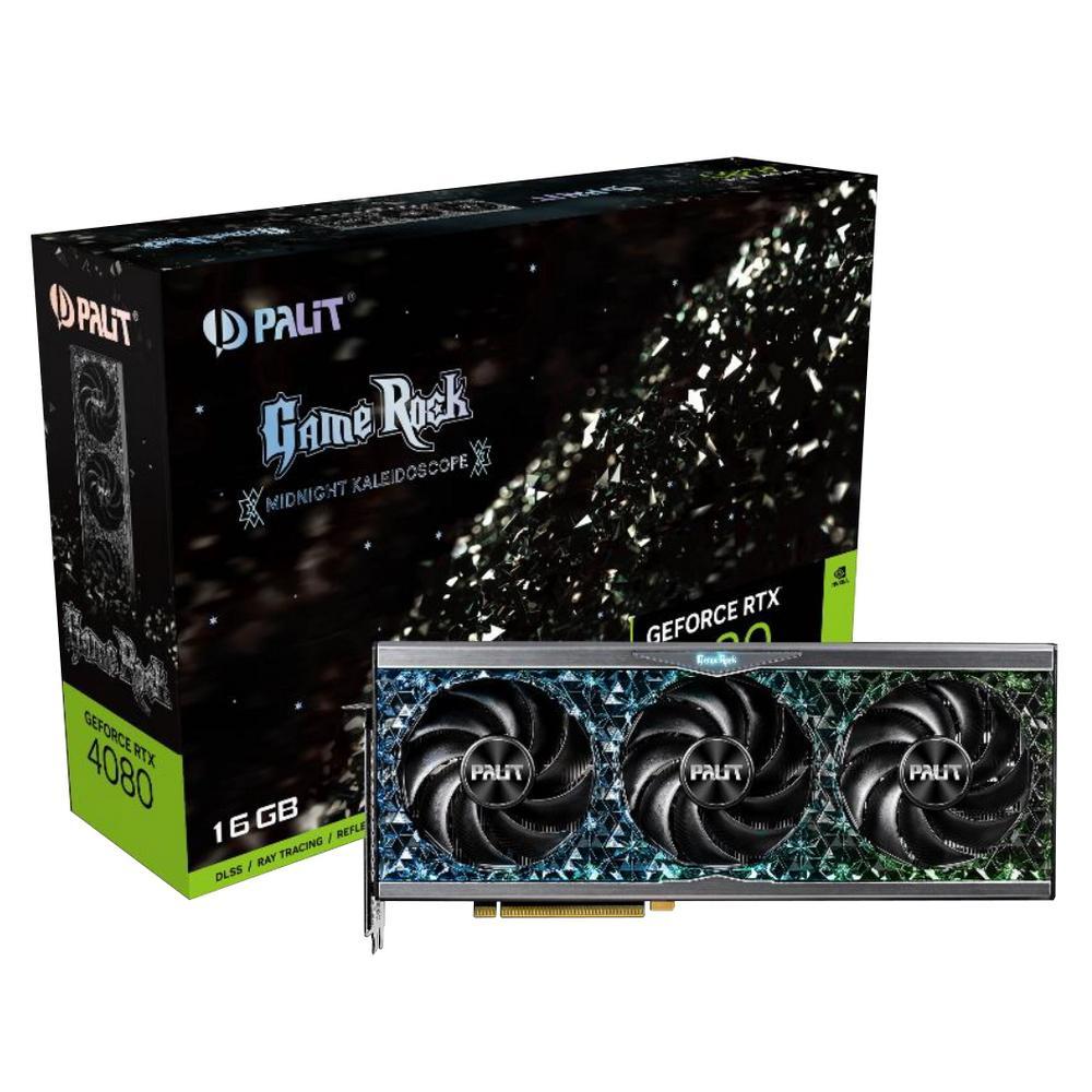 Видеокарта NVIDIA GeForce Palit RTX 4080 GameRock (NED4080019T2-1030G) 16Gb GDDR6X HDMI+3xDP RTL - фото 1 - id-p212734152