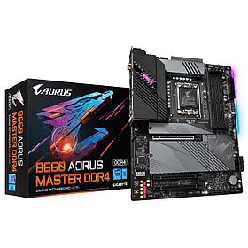 Мат. плата Gigabyte B660 AORUS MASTER DDR4 (RTL) LGA1700 B660 3xPCI-E HDMI+DP 2.5GbLAN+WiFi SATA ATX 4DDR4