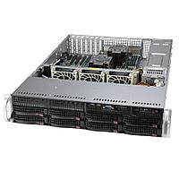 Корпус Supermicro SuperChassis 2U 825BTQC-R1K23LPB/HDD(8)LFF+opt.fix.HDD(2)LFF+opt.HDD(2)SFF/7xLP/2x1200W/