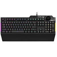 Клавиатура ASUS TUF Gaming K1 USB 104КЛ+4КЛ М/Мед подсветка клавиш 90MP01X0-BKRA00