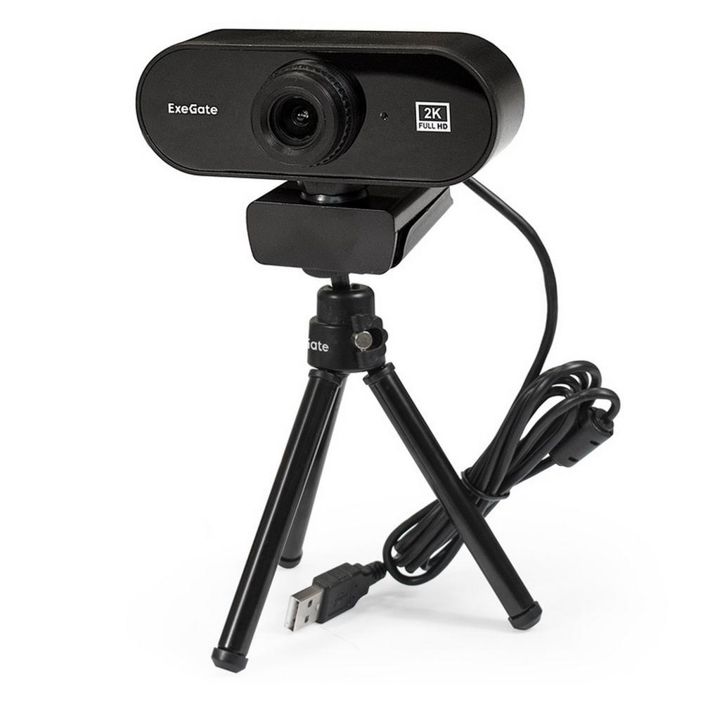 Видеокамера ExeGate Stream C940 2K EX287380RUS (USB2.0 2560x1440 микрофон трипод) - фото 1 - id-p203917368