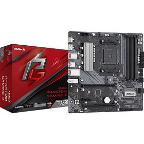 Мат. плата ASRock A520M PHANTOM GAMING 4 (RTL) AM4 A520 2xPCI-E HDMI+DP GbLAN SATA RAID MicroATX 4DDR4