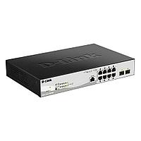 Коммутатор D-Link DGS-1210-10P/ME/B1A, L2 Managed Switch with 8 10/100/1000Base-T ports and 2 1000Base-X SFP