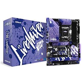 Материнская плата ASRock Z790 LIVEMIXER Soc-1700 (Z790) 3xPCI-Ex16 PCI-Ex1 5xM.2+M.2(Wi-Fi) 2.5GbE LAN RAID