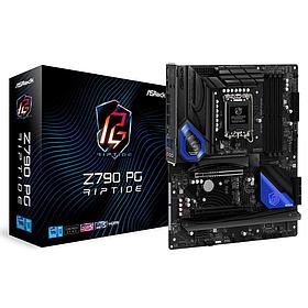 Материнская плата ASRock Z790 PG Riptide Soc-1700 (Z790) 2xPCI-Ex16 PCI-Ex1 5xM.2+M.2(Wi-Fi) 2.5GbE LAN RAID