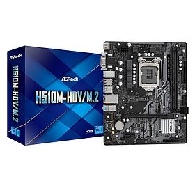 Мат. плата ASRock H510M-HDV/M.2 SE (RTL) LGA1200 H470 PCI-E Dsub+DVI+HDMI GbLAN SATA MicroATX 2DDR4