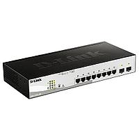 Коммутатор D-Link DGS-1210-10P/F3A, L2 Smart Switch with 8 10/100/1000Base-T ports and 2 1000Base-X SFP ports