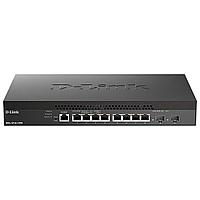 Коммутатор D-LINK DXS-1210-10TS Smart L2+ Switch 8x10GBase-T, 2x10GBase-X SFP+, CLI, RJ45 Console