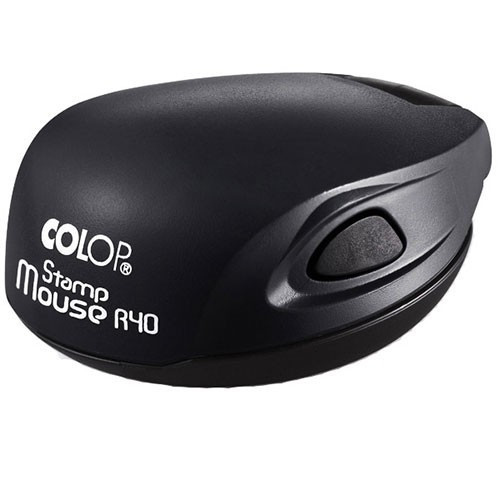 Полуавтоматическая оснастка Colop Stamp Mouse R40 для клише печати ø40 мм, корпус черного цвета - фото 2 - id-p220185686