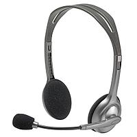 Гарнитура Logitech. Headset Logitech H110 (20-20000Hz, mic, 2x3.5mm jack, 1.8m)