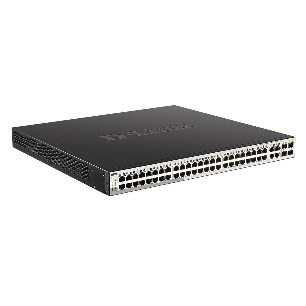 D-Link DGS-1210-52MP/F3A Управляемый коммутатор WebSmart с 48 портами 10/100/1000Base-T и 4 комбо-портами - фото 1 - id-p212730716