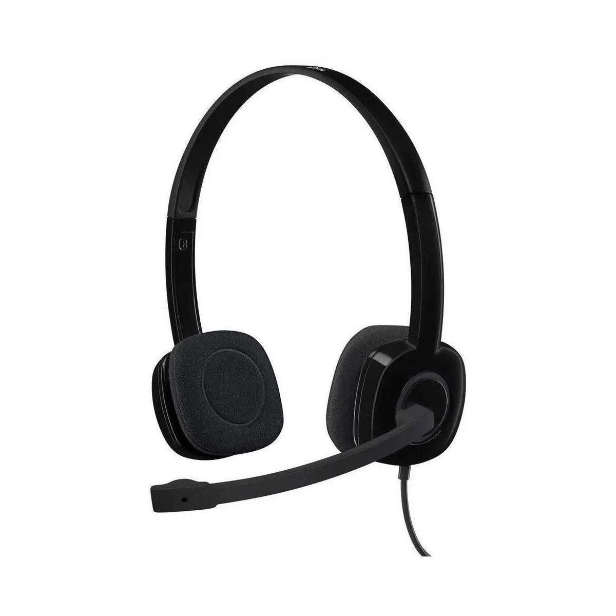 Logitech Headset H151 (наушники с микрофоном с рег.громкости) 981-000589 - фото 1 - id-p211089858