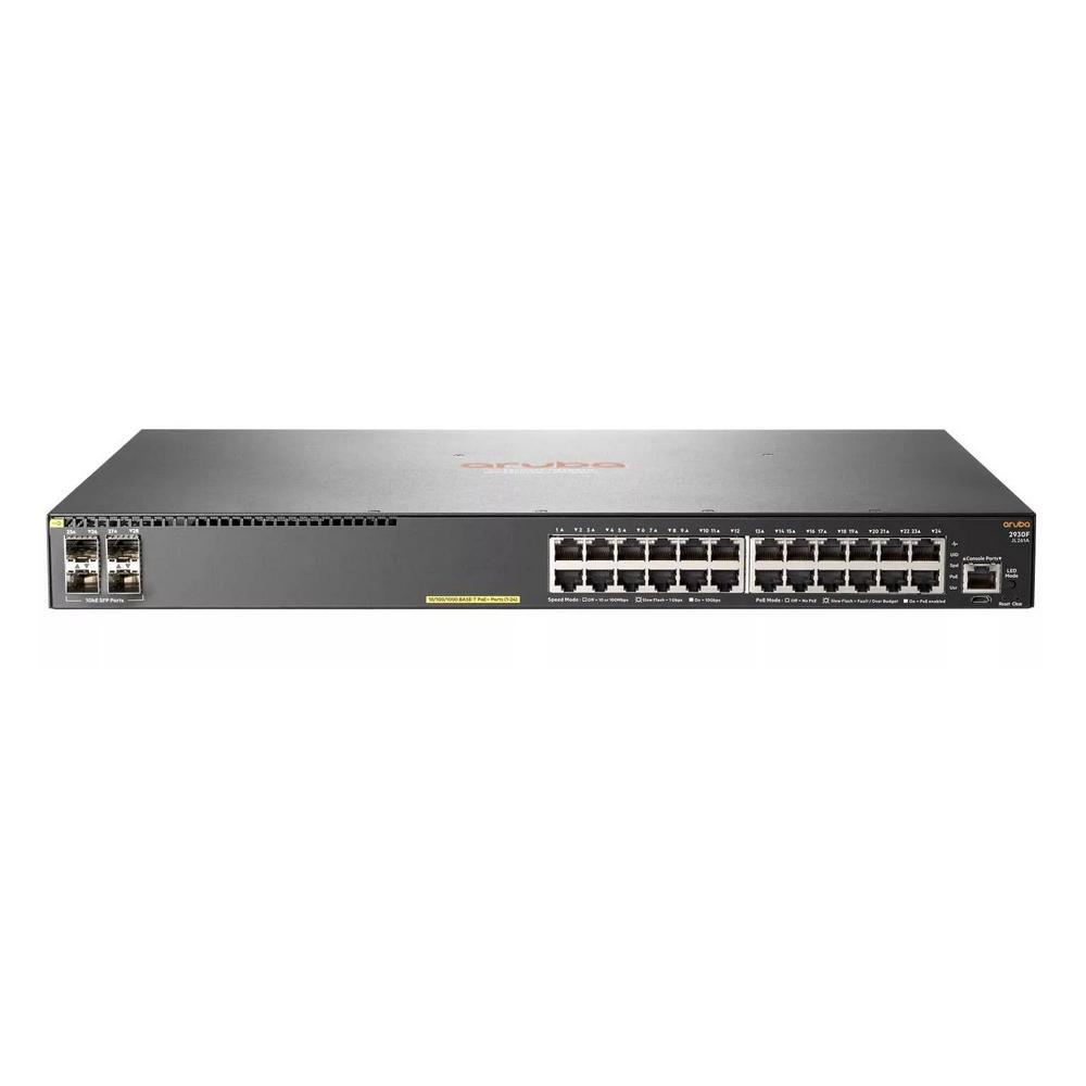 Коммутатор HPE Aruba 2930F JL261A 24G 4SFP 24PoE+ 370W управляемый - фото 1 - id-p219836202