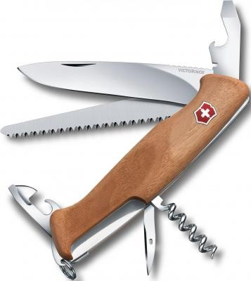 Нож перочинный Victorinox RangerWood 55 0.9561.63 130мм 10 функций деревянная рукоять - фото 1 - id-p220147446