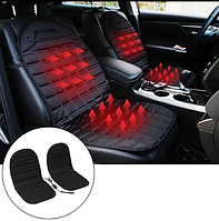 Накидка с подогревом на сиденье автомобиля 96х48см, 2 режима подогрева (2 шт в комплекте)