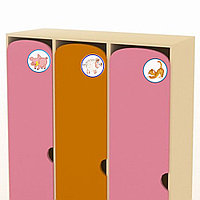 Наклейки на шкафчики в детском саду "Зоопарк" (размер 6*6 см)