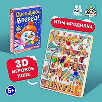 Настольная игра-ходилка-бродилка «Снеговики, вперёд!», арт. 4134559