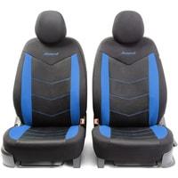 Комплект чехлов для сидений Autoprofi Aeroboost AER-1102 (черный/синий) - фото 2 - id-p220189540