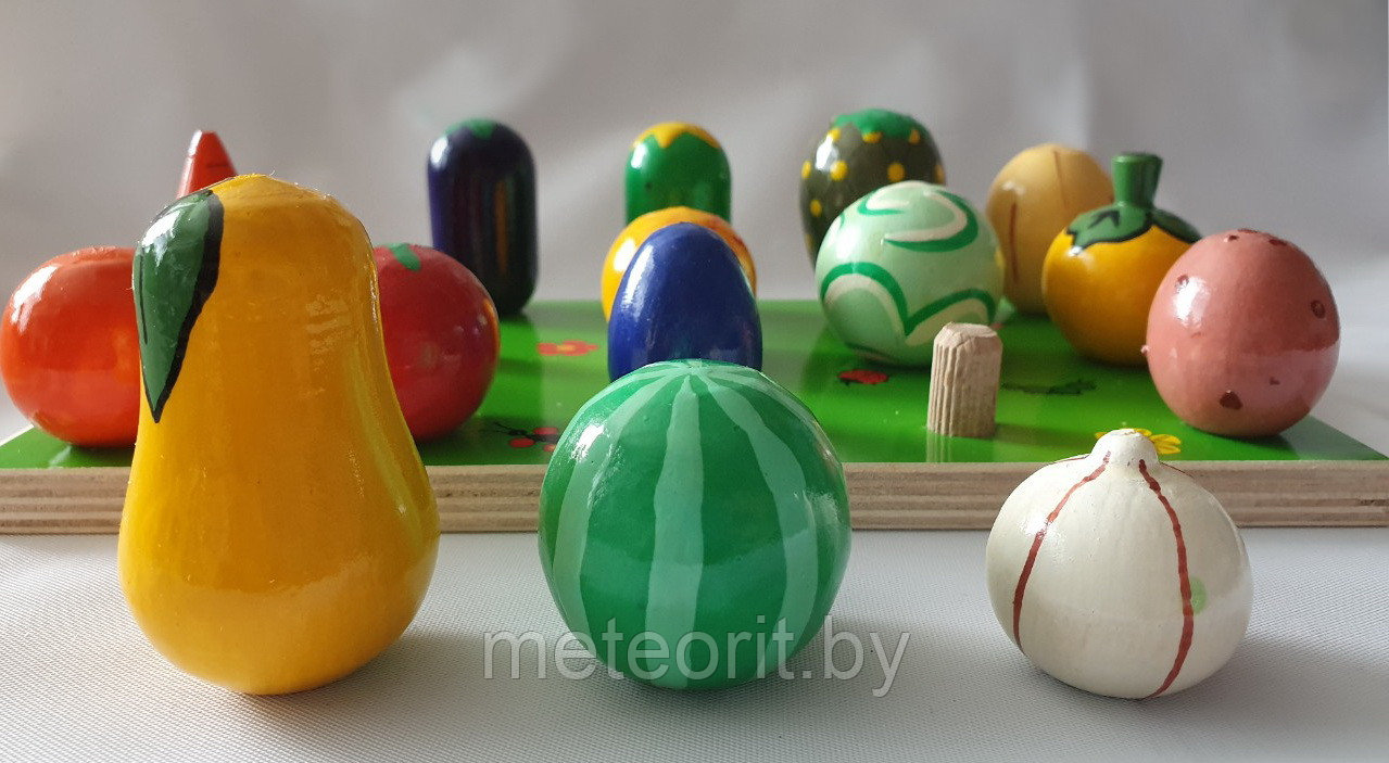 Счетный материал "Фруктово-овощная грядка"