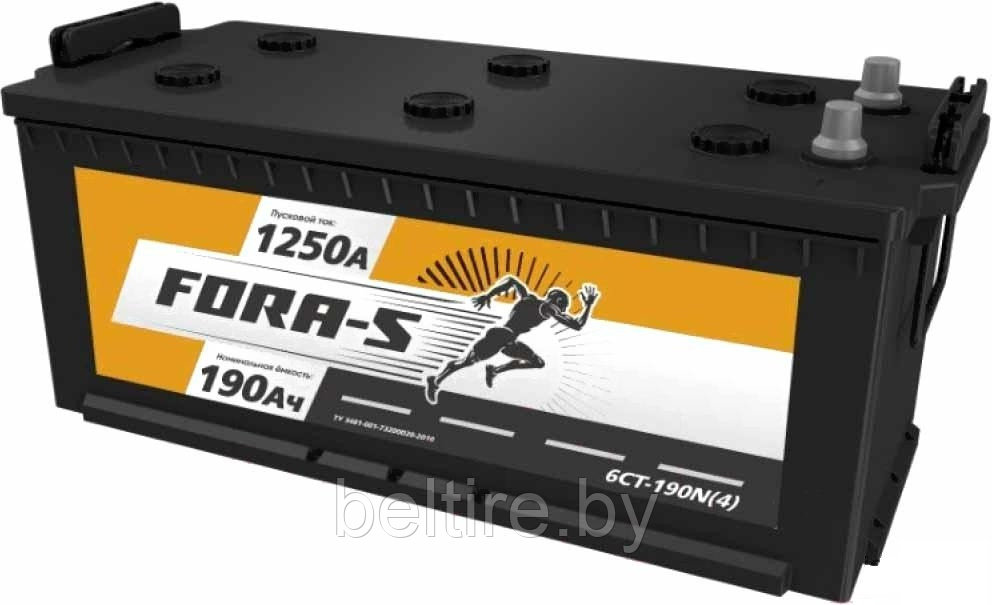 Аккумулятор FORA-S 190 (3) евро +/- клемма конус - фото 1 - id-p220190024