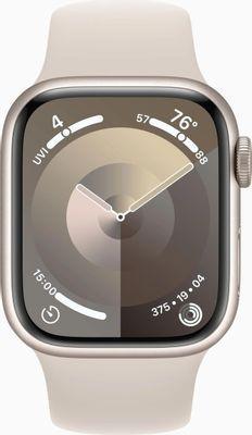 Смарт-часы Apple Watch Series 9 A2978, 41мм, сияющая звезда / сияющая звезда [mr8t3ll/a] - фото 2 - id-p218438786