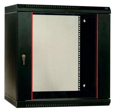 Шкаф коммутационный ЦМО ШРН-Э-12.650-9005 настенный, стеклянная передняя дверь, 12U, 600x608x650 мм - фото 1 - id-p219829828