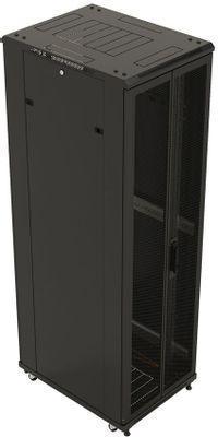 Шкаф коммутационный Hyperline TTB-1866-DD-RAL9004 напольный, перфорированная двустворчатая передняя дверь, - фото 3 - id-p219788494