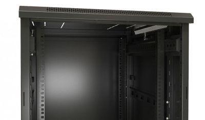 Шкаф коммутационный Hyperline TTB-1866-DD-RAL9004 напольный, перфорированная двустворчатая передняя дверь, - фото 5 - id-p219788494
