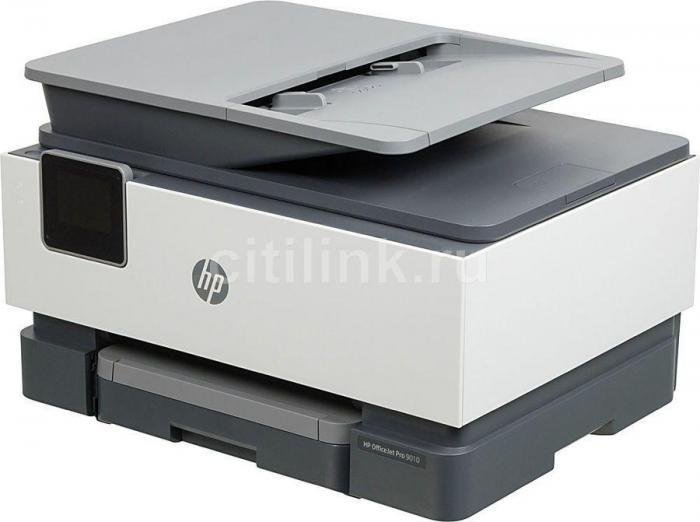 МФУ струйный HP Officejet Pro 9010 AiO цветная печать, A4, цвет белый [3uk83b] - фото 1 - id-p220169029