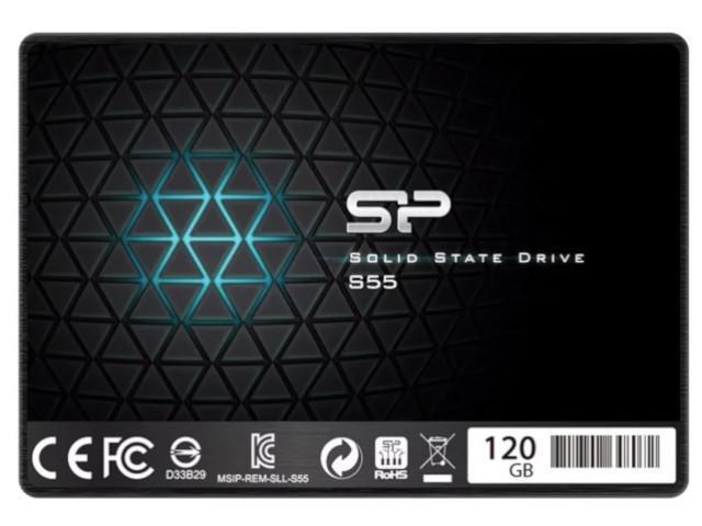 Silicon Power Slim S55 SATA III 120Gb SP120GBSS3S55S25 - фото 1 - id-p219788917