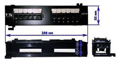 Патч-панель Lanmaster (TWT-PP12UTP-H) 10" 1U 12xRJ45 кат.5E UTP - фото 4 - id-p220020805